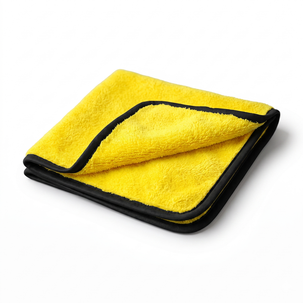Bayeta de microfibra 600 g/m² 40x40 cm para secado y pulido del coche sin rayas, Globaltec Professional