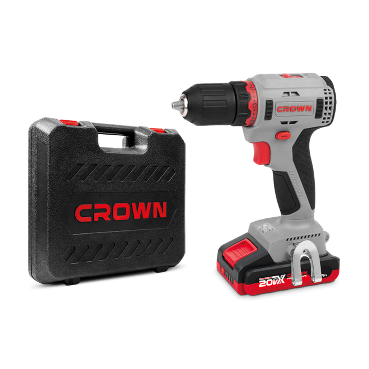 Taladro atornillador CT21091HX-2 BMC 20V 55 Nm — 2 baterías y carga rápida
