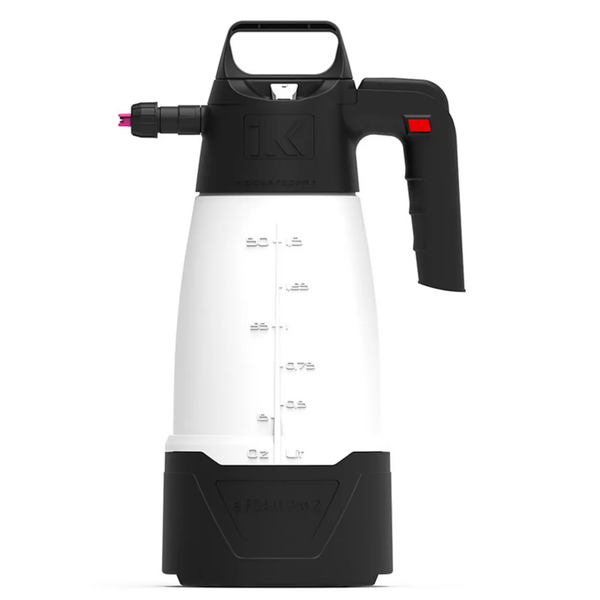 Pulverizador de espuma iK Foam Pro 2 de 1,5 L para lavado y detailing de coches, Globaltec Professional