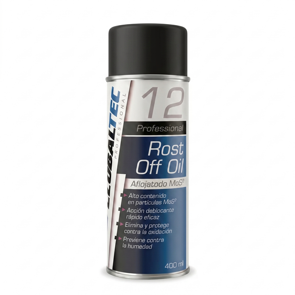 Aflojatodo MoS₂ en spray 400 ml, lubricante penetrante para tornillos oxidados de Globaltec Professional