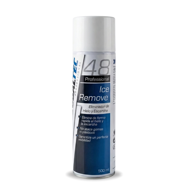 Eliminador de hielo en spray Globaltec 500ml, descongela cristales en segundos