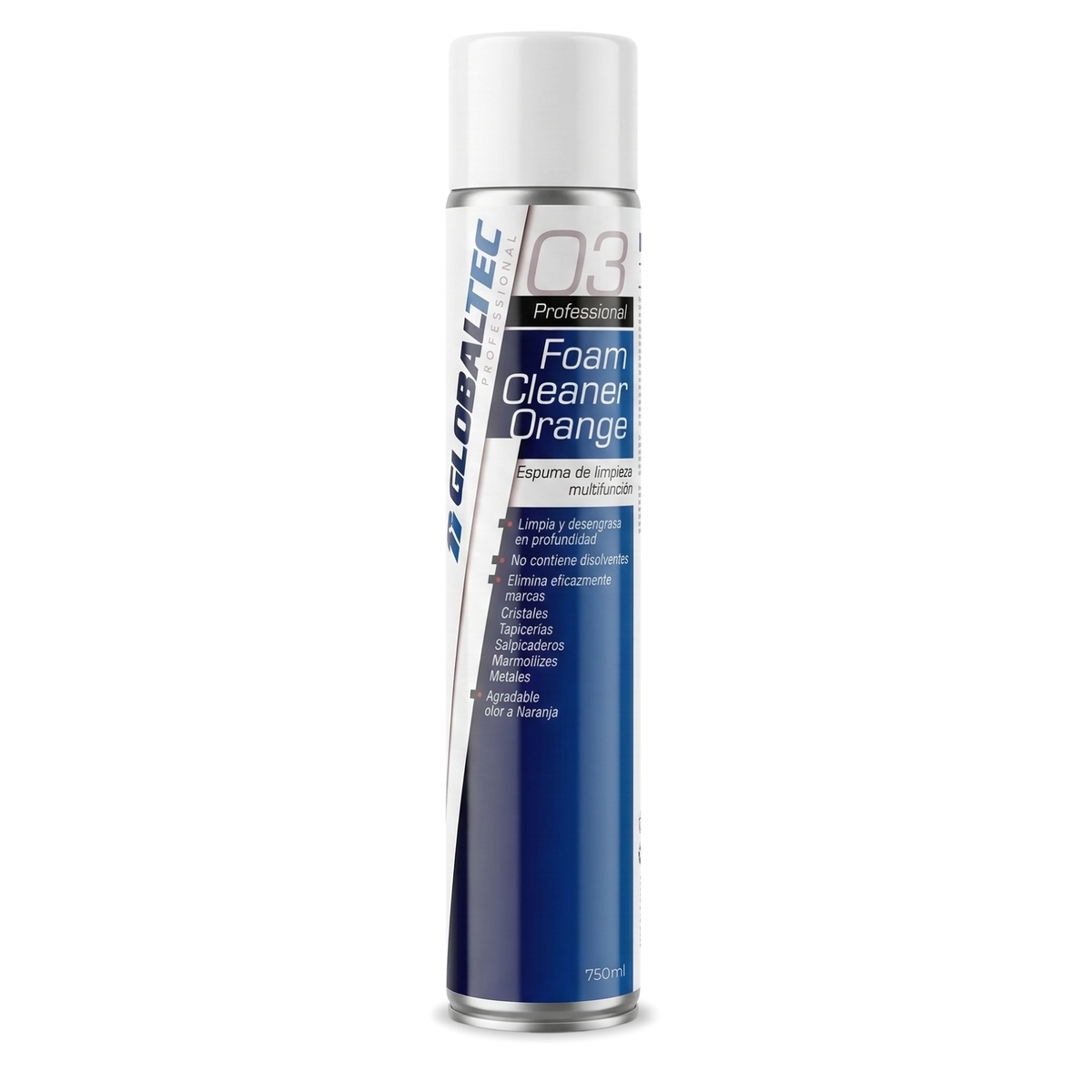 Espuma de limpieza multifunción Globaltec 500ml, para tapicerías y techo de tela