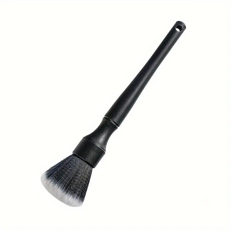Cepillo de Limpieza para Coche 24 cm – Cerdas suaves que no rayan; llantas, pintura y tapicería | Mango ergonómico; uso en seco o con productos de detailing - GLOBALTEC PROFESSIONAL