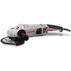 Amoladora Angular Crown CT13500-180S – 180 mm, 2200 W, 8.500 rpm, rosca M14 | Corte y desbaste pesado en metal y piedra – Robusta 5,2 kg - GLOBALTEC PROFESSIONAL