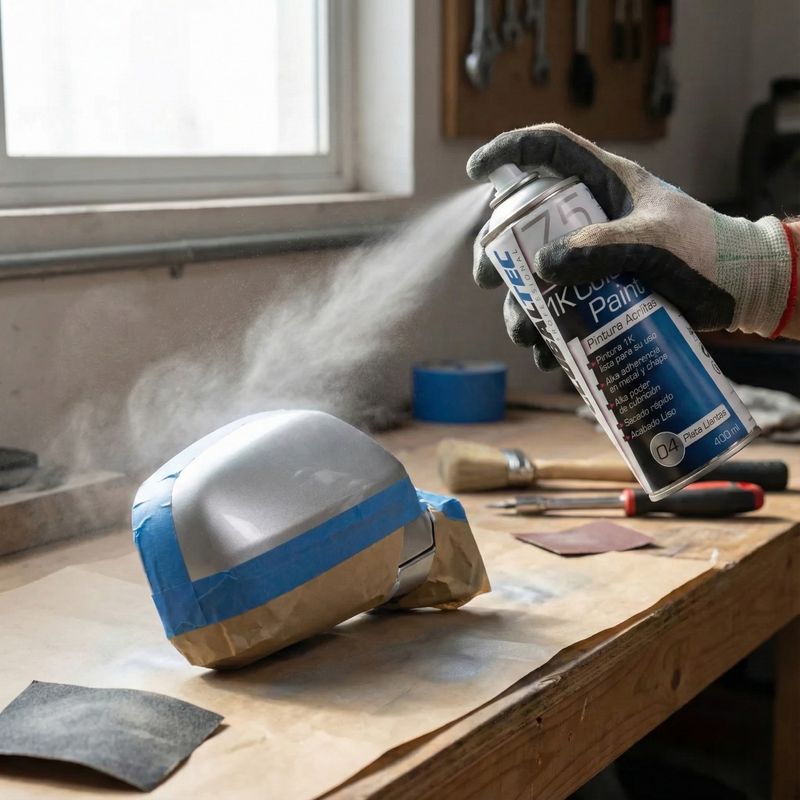 Uso de spray plateado para pintar madera, molduras y marcos de mobiliario, Globaltec Professional