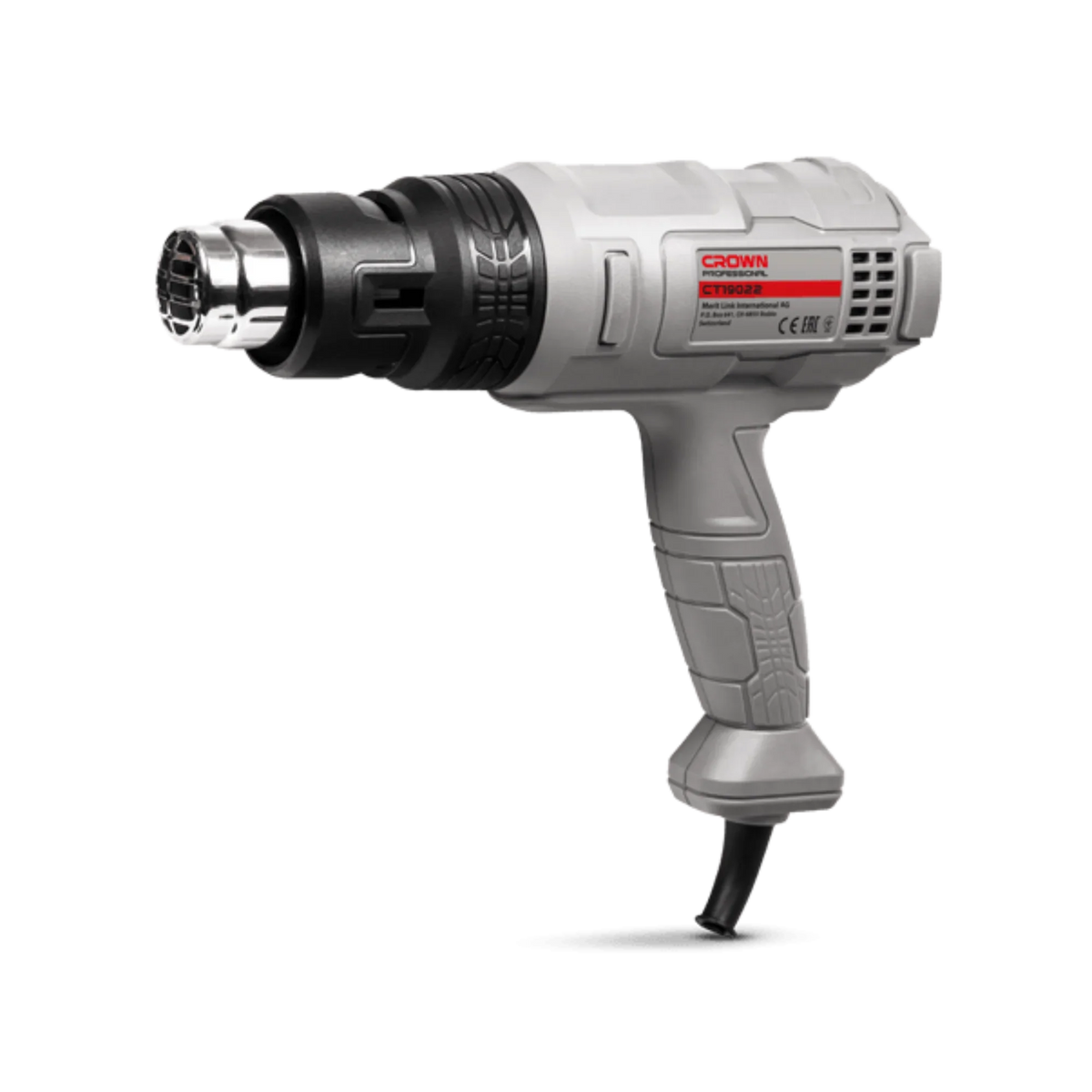 Pistola de Aire Caliente Crown CT19022K | 1800 W - GLOBALTEC PROFESSIONAL