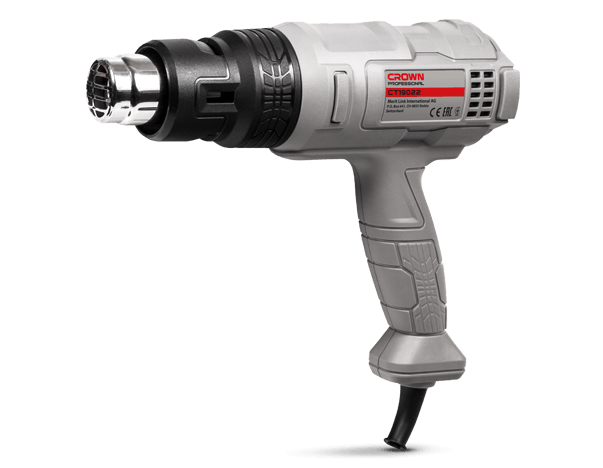 Pistola de Aire Caliente Crown CT42005 | 1800 W - GLOBALTEC PROFESSIONAL