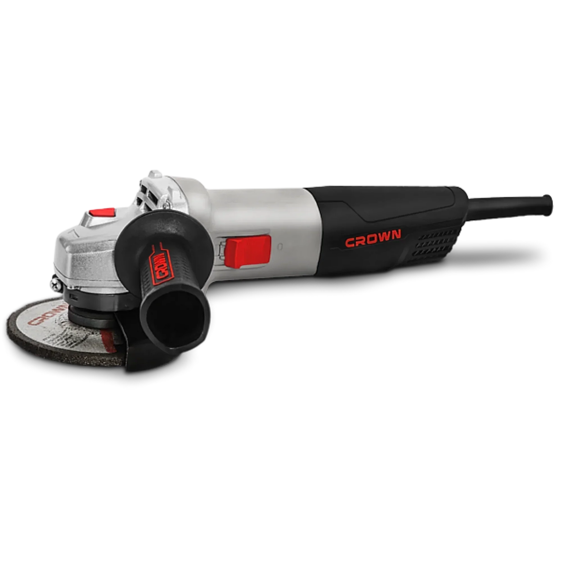 Amoladora Angular Crown CT13501-115R – 115 mm, 650 W, 11.000 rpm, rosca M14 | Corte, desbaste y pulido en metal y piedra – Ligera 1,8 kg; diseño compacto - GLOBALTEC PROFESSIONAL