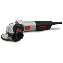 Amoladora Angular Crown CT13501-115R – 115 mm, 650 W, 11.000 rpm, rosca M14 | Corte, desbaste y pulido en metal y piedra – Ligera 1,8 kg; diseño compacto - GLOBALTEC PROFESSIONAL