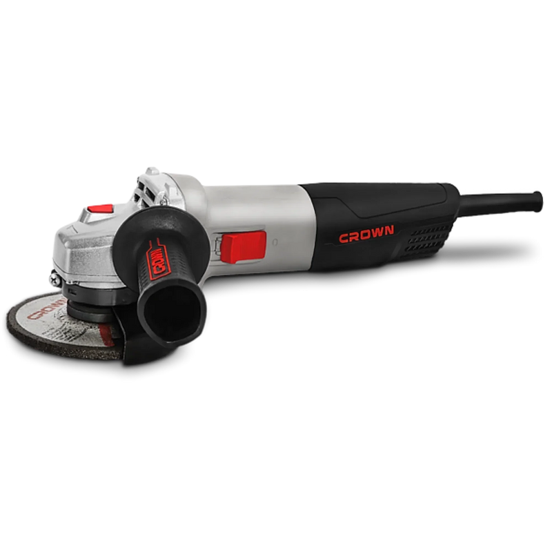 Amoladora Angular Crown CT13501-115R – 115 mm, 650 W, 11.000 rpm, rosca M14 | Corte, desbaste y pulido en metal y piedra – Ligera 1,8 kg; diseño compacto - GLOBALTEC PROFESSIONAL