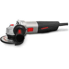 Amoladora Angular Crown CT13499-115R – 115 mm, 720 W, 11.000 rpm, rosca M14 | Corte, desbaste y pulido en metal y piedra – Ligera 1,85 kg - GLOBALTEC PROFESSIONAL