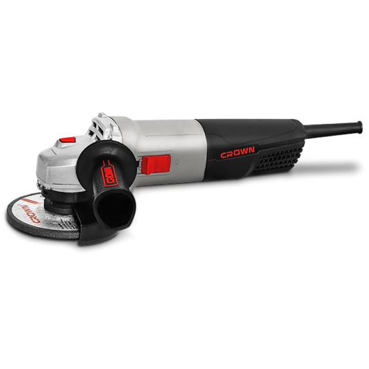 Amoladora Angular Crown CT13502-115R – 115 mm, 1010 W, 11.000 rpm, rosca M14 | Corte y desbaste en metal y piedra – Ligera 2 kg, diseño compacto - GLOBALTEC PROFESSIONAL