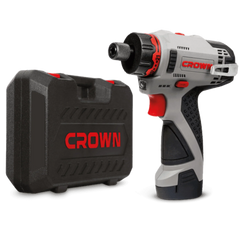 Destornillador Inalámbrico Crown CT21072HBX-2 BMC – 12 V 2 Ah, 30 Nm, 0–380/0–1250 rpm, hex 1/4", 2 baterías, LED y carga en 60 min | Compacto 0,85 kg - GLOBALTEC PROFESSIONAL