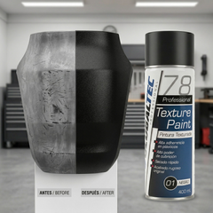 Pintura para plásticos de automoción que recupera el negro mate sin imprimación