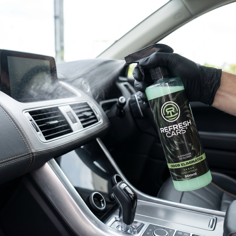 Eliminador del olor a humedad y moho ligero dentro del coche en spray, Refresh Cars
