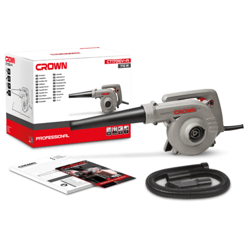 Soplador de Aire CROWN CT17010V-A 710W - GLOBALTEC PROFESSIONAL