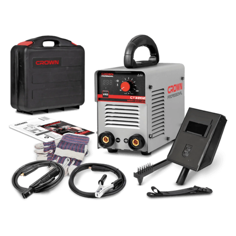 Soldadora Inversora CROWN CT33102 IMC 30-150A - GLOBALTEC PROFESSIONAL