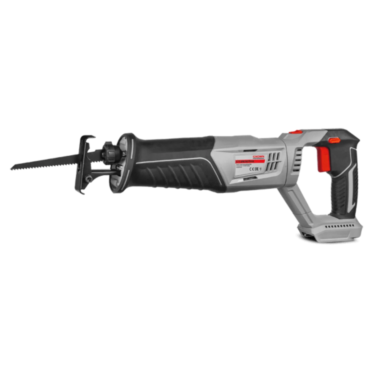 Cortadora BMC Crown CT25007HX – 20 V, 0–2800 rpm, carrera 26 mm | Corte hasta 115 mm en madera y 60 mm en acero (perfil/tubo) – Sin cable, velocidad variable - GLOBALTEC PROFESSIONAL
