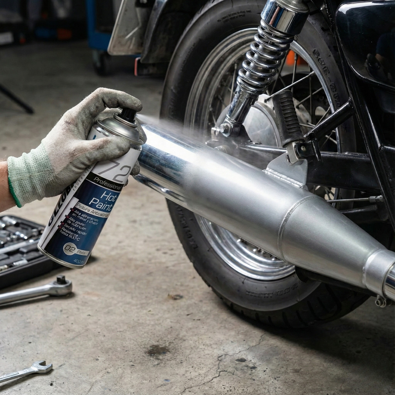 Bote de spray anticalórico plata 400 ml listo para pulverizar sobre metal - Globaltec Professional