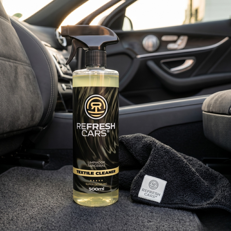 Kit limpiador de tapicerías 500 ml con bayeta de microfibra Refresh Cars incluida
