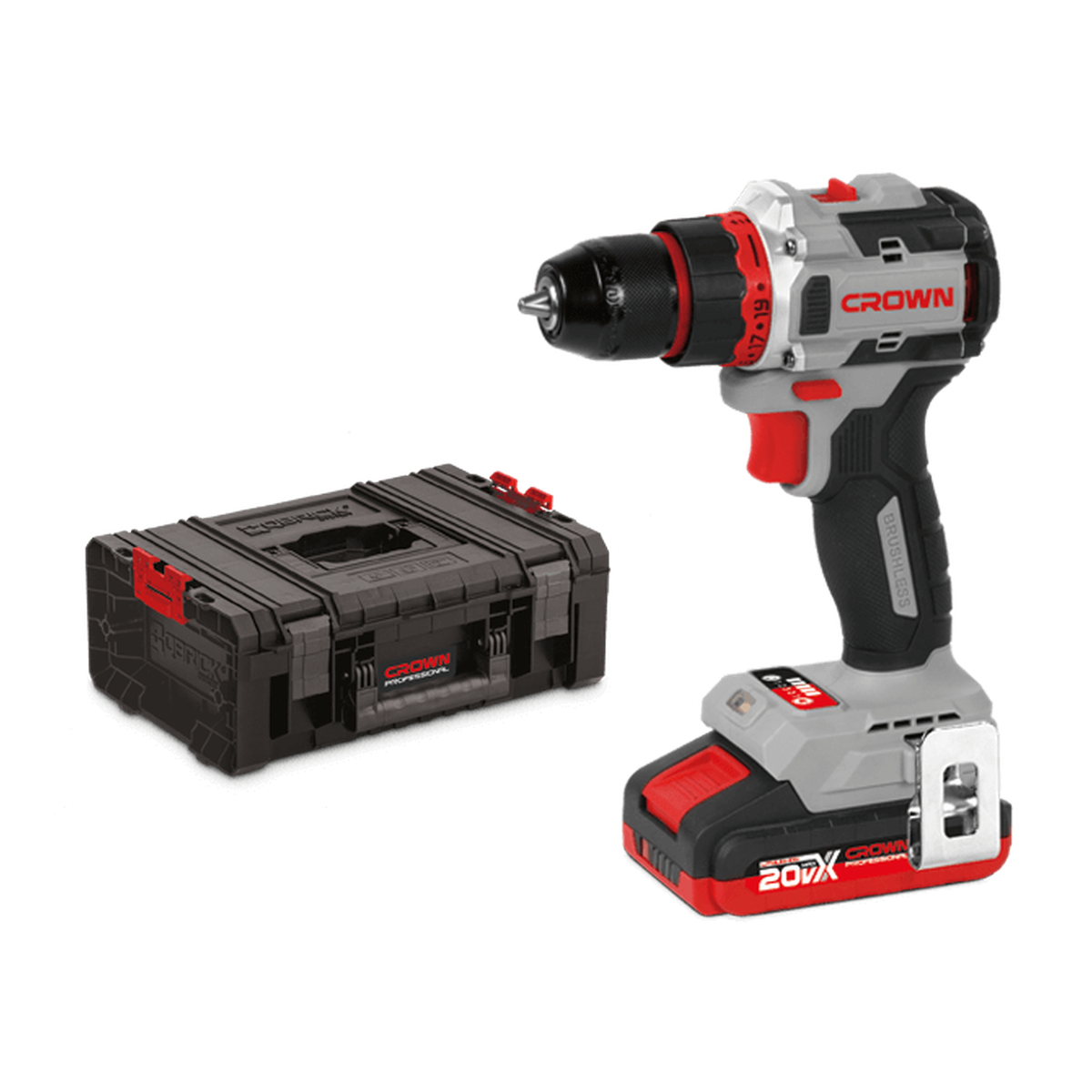 Taladro atornillador CT21128HMX-2 IMC 20V Max — 50 Nm con 2 baterías y maletín