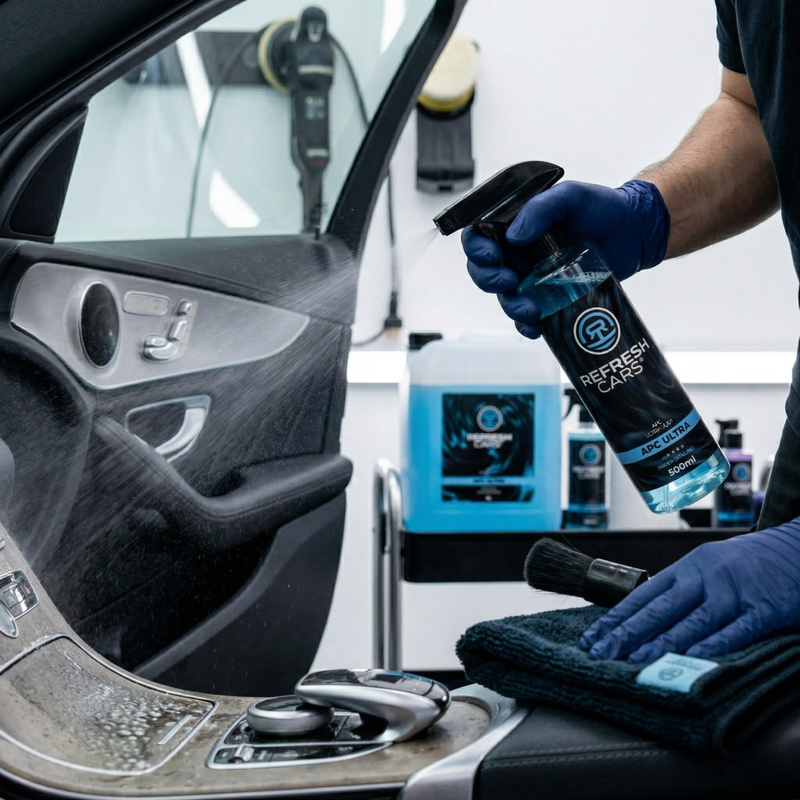 APC sin diluir Refresh Cars para limpieza de tapicerías y plásticos del coche en formato grande