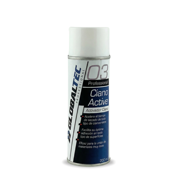 Activador de cianoacrilato Globaltec 200ml, curado en 1 segundo