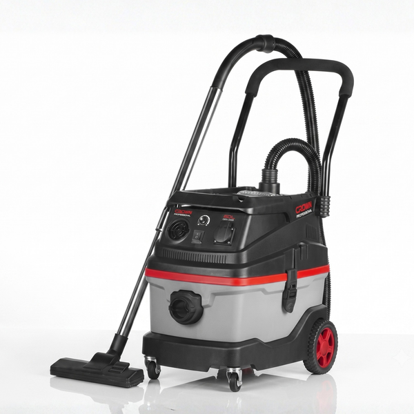 Aspiradora industrial Crown Professional CT42032F de 1600 W para sólidos y líquidos en taller