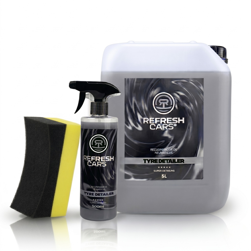 Recuperador de neumáticos 6 L Refresh Cars, formato profesional para taller y detailing de coches