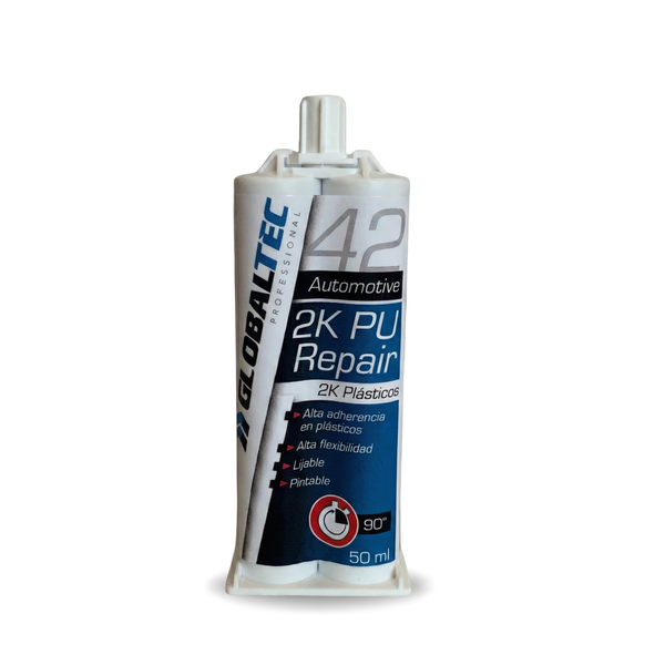 Adhesivo 2K rápido para plásticos Globaltec 50ml, curado en 5 minutos