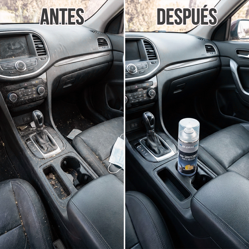 Spray desinfetante para cabines