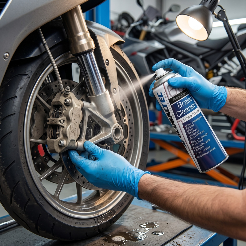 Limpia frenos en spray 500 ml — Elimina grasa y polvo de pastillas sin desmontar · Globaltec Professional — foto 5