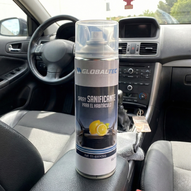 Spray desinfetante para cabines