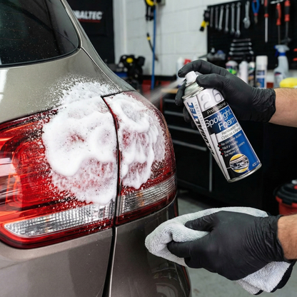 Renovador de ópticas y faros Spotlight Foam — Elimina amarilleo sin lijar