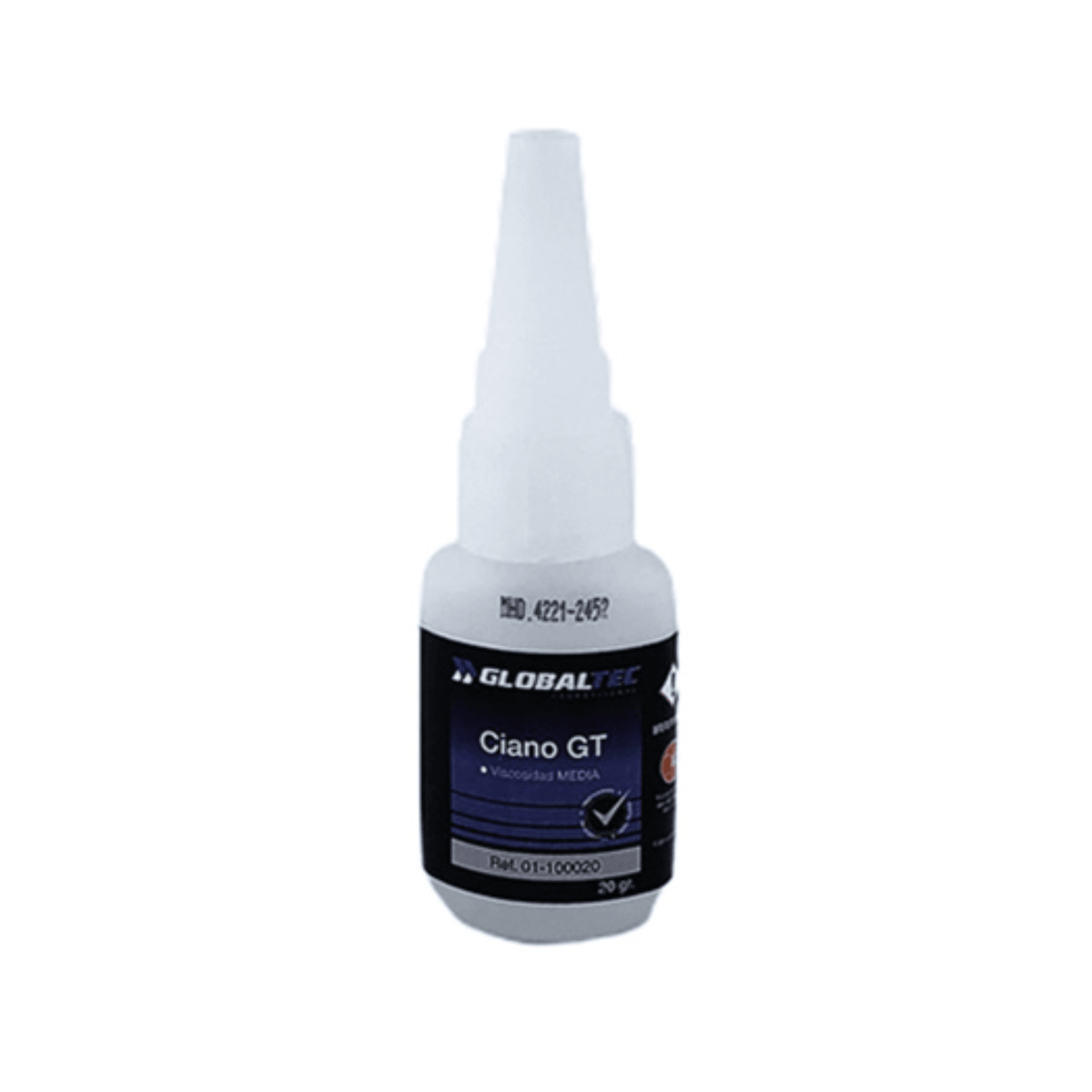 Cianoacrilato en Gel – Adhesivo de secado instantáneo y aplicación precisa en vertical | Unión fuerte en plástico, metal, cerámica y madera; fórmula espesa antiderrame - GLOBALTEC PROFESSIONAL