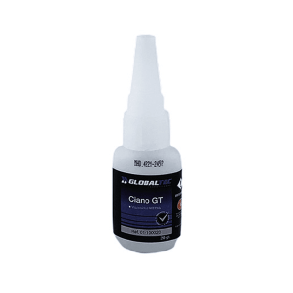 Cianoacrilato en Gel – Adhesivo de secado instantáneo y aplicación precisa en vertical | Unión fuerte en plástico, metal, cerámica y madera; fórmula espesa antiderrame - GLOBALTEC PROFESSIONAL