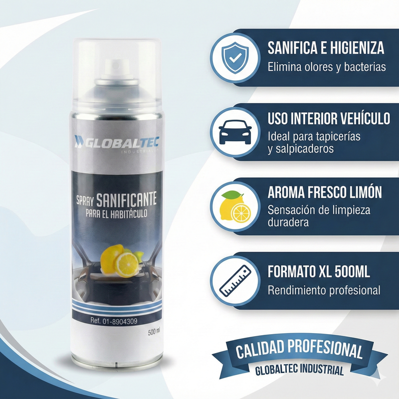 Spray desinfetante para cabines
