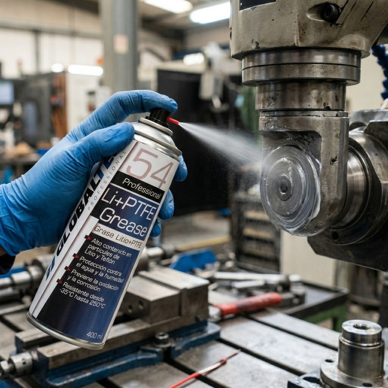 Grasa de litio con PTFE en spray 400 ml — Lubricación duradera de alto rendimiento