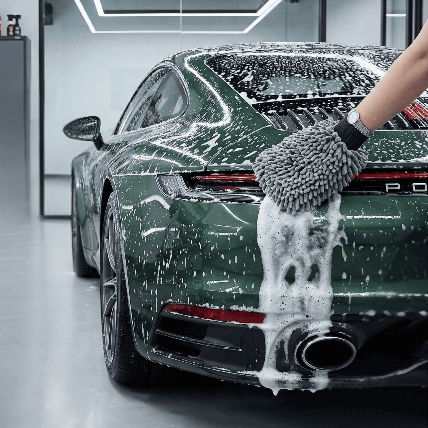 Microfiber wash glove