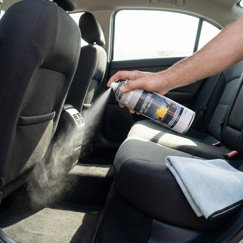 Spray desinfetante para cabines