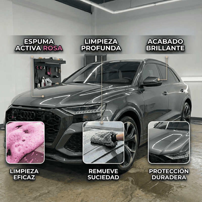 Champú concentrado sin sales agresivas para el cuidado de la carrocería, Refresh Cars