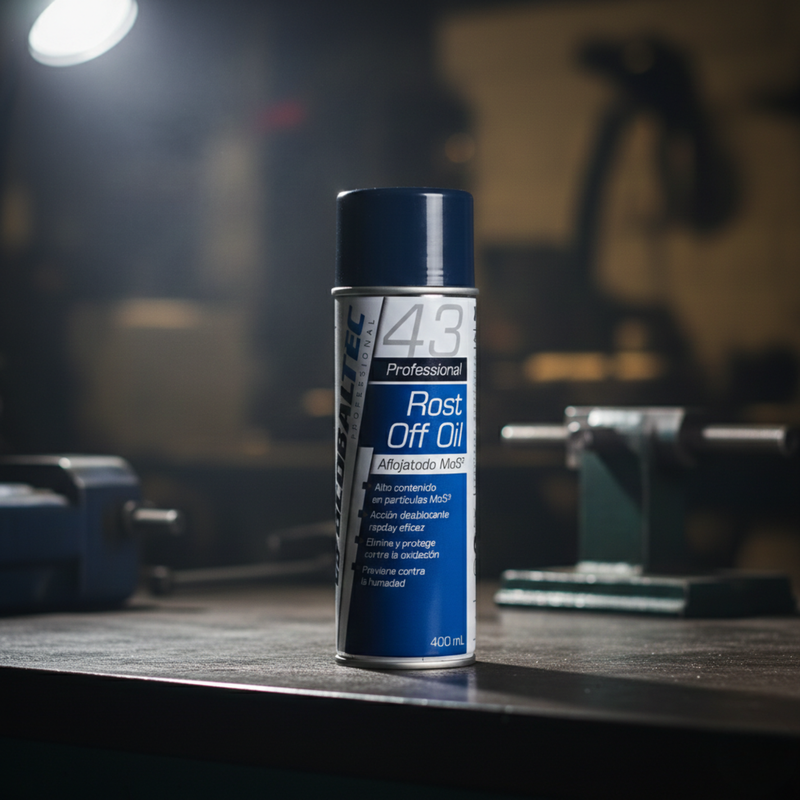Lubricante penetrante resistente al calor para zonas de motor, aerosol Globaltec Professional