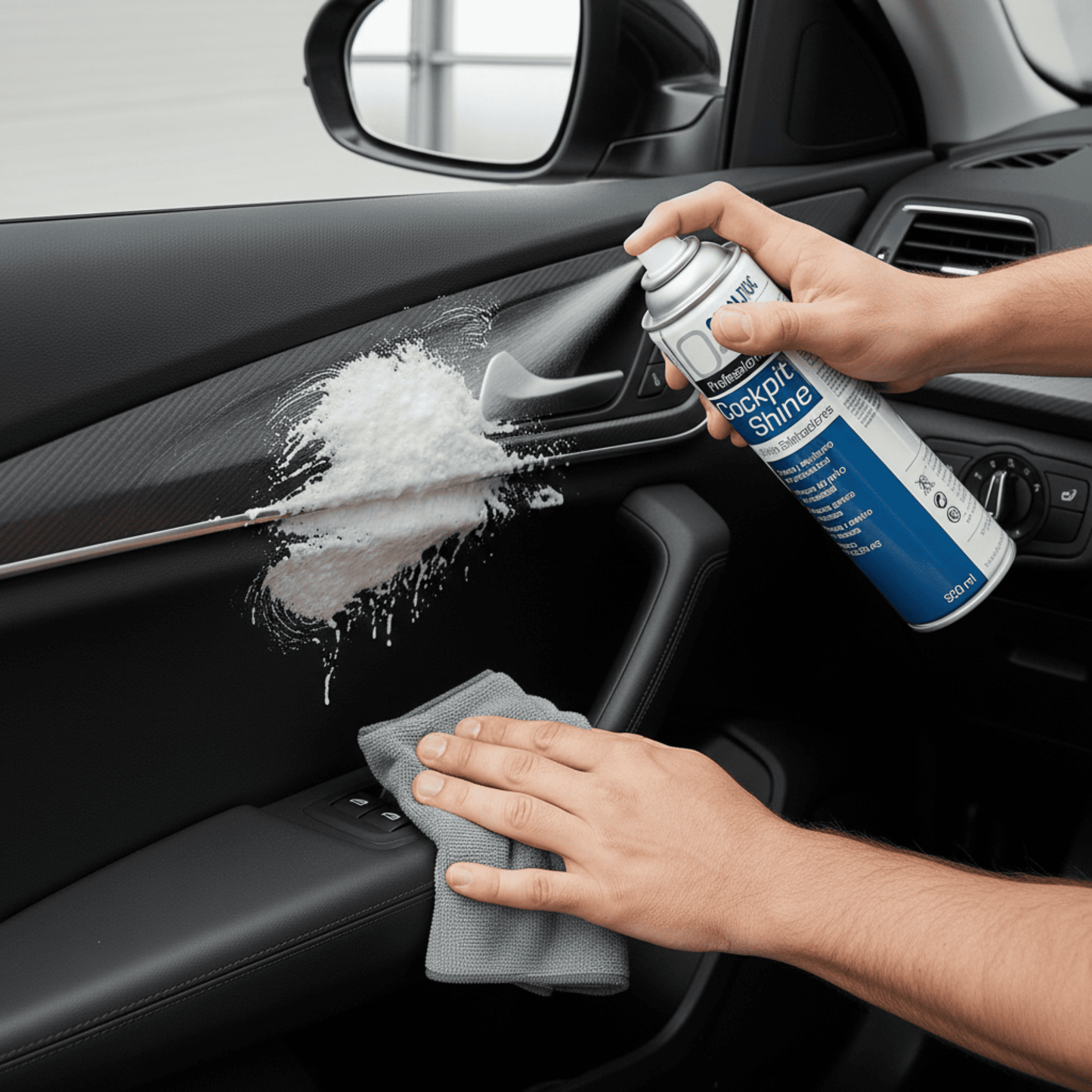 Abrillantador de salpicaderos en spray Globaltec — Brillo natural para plásticos interiores