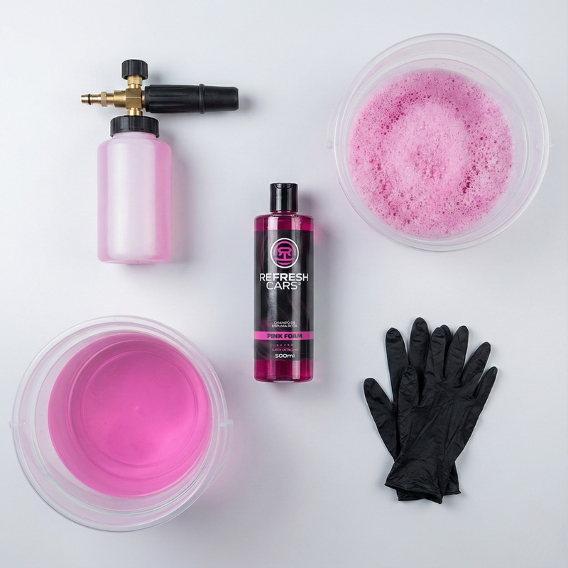 Champú para el método de los dos cubos que cuida la protección de la pintura, Refresh Cars