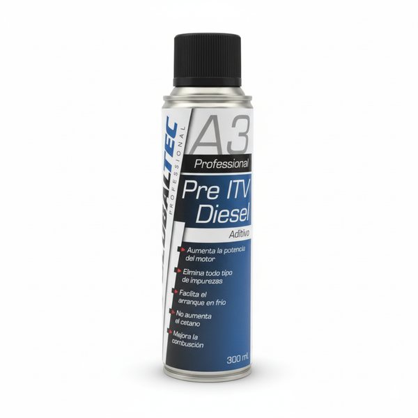 Aditivo pre-ITV diésel Globaltec 250ml, limpia inyectores y reduce emisiones