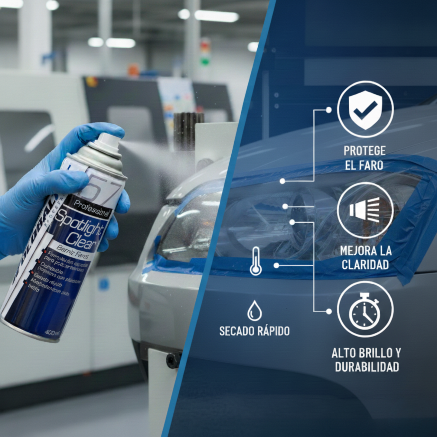 Barniz Acrílico 1K en Spray