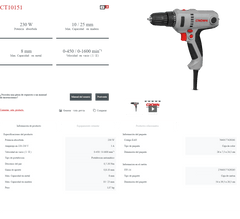 Taladro Atornillador CROWN | 230W - GLOBALTEC PROFESSIONAL
