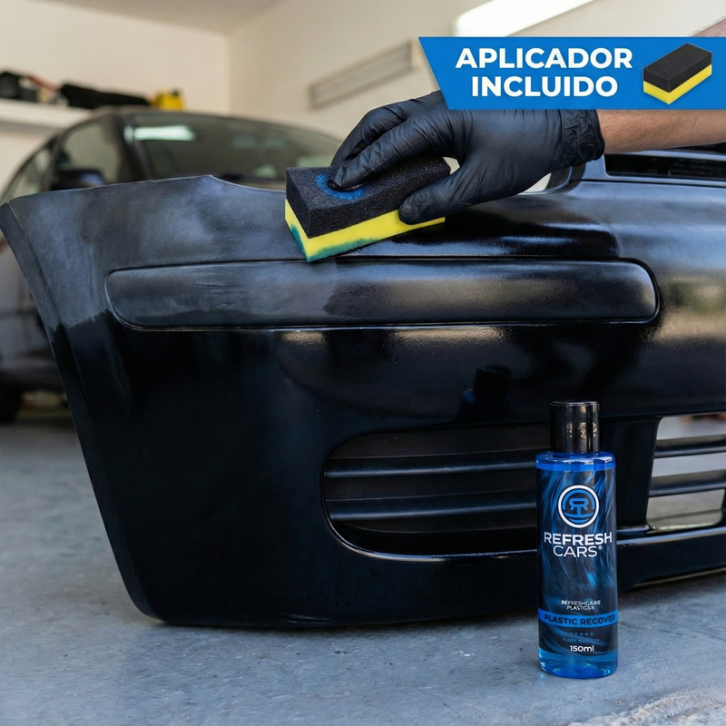 Renovador de plásticos para retrovisores y embellecedores negros, Refresh Cars