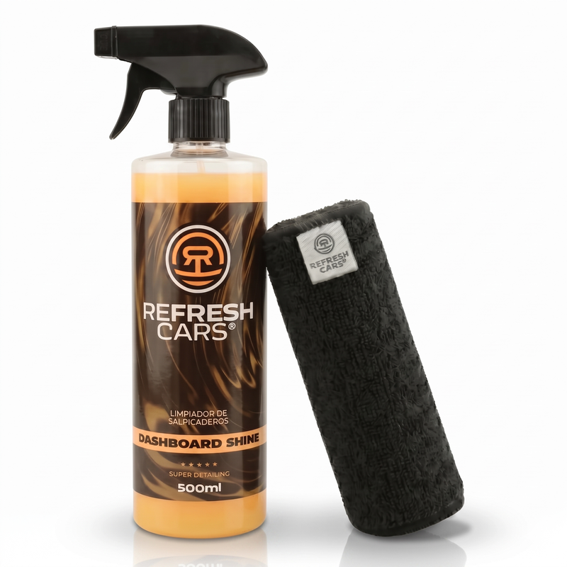 Limpiador de salpicaderos en spray 500 ml con bayeta de microfibra Refresh Cars