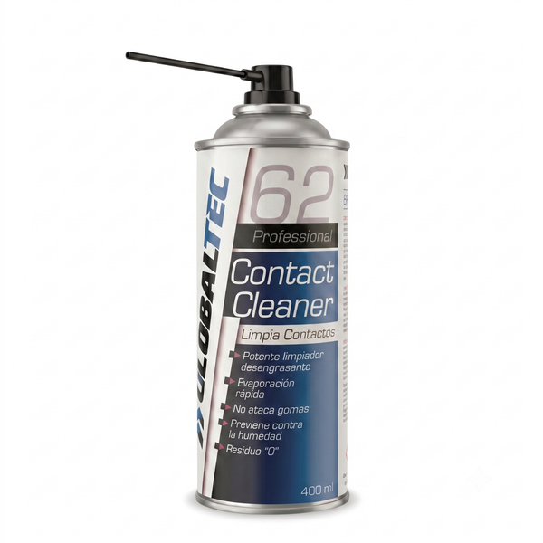 Limpiador de contactos eléctricos en spray 400 ml Globaltec Professional para conexiones sin desmontar